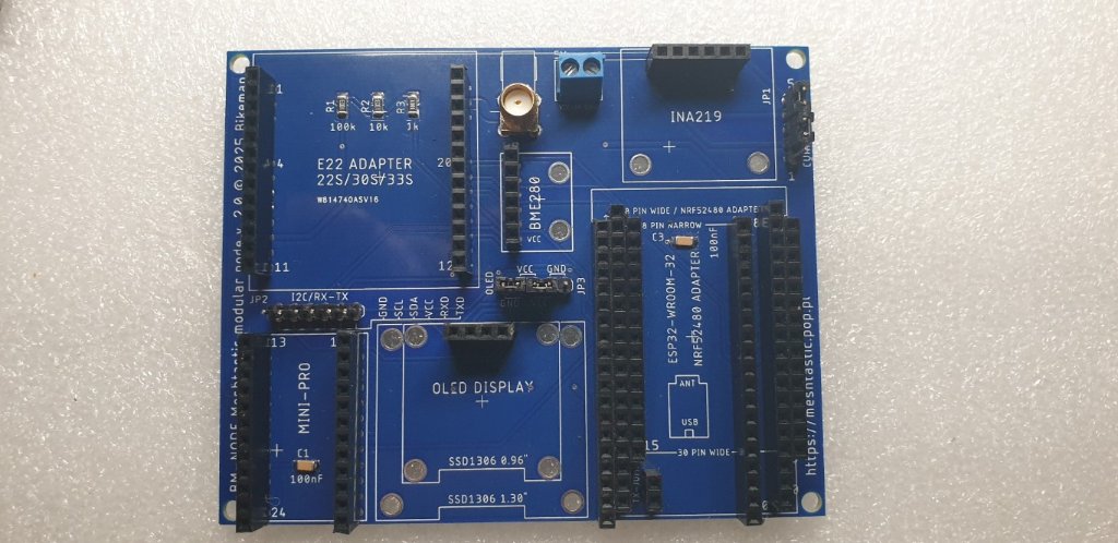 Zmontowane PCB BM-NODE wersja 2