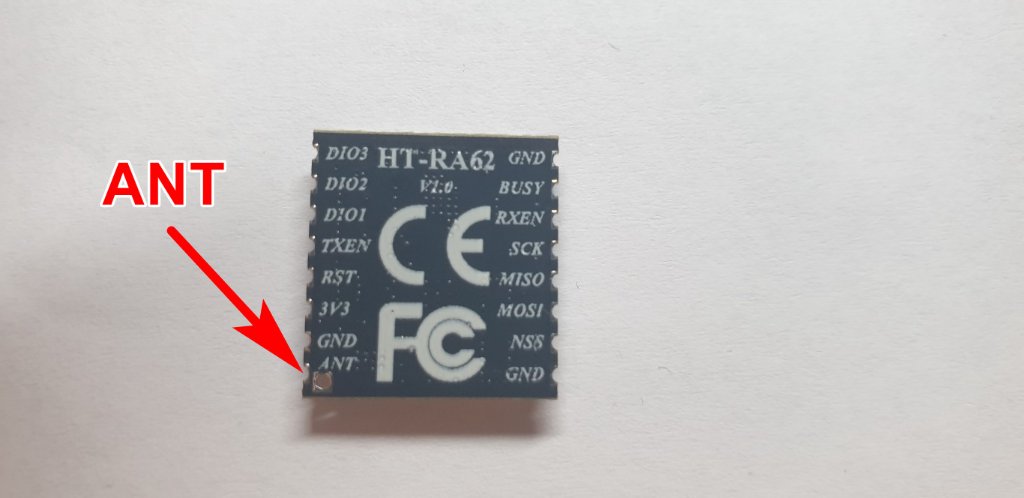 Lokalizacja pinu ANT