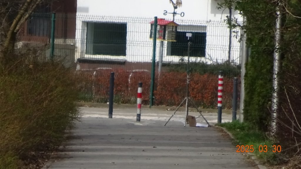 Widok anteny na końcu odcinka pomiarowego (x20)