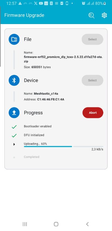 Screen z upgrade firmware - w trakcie