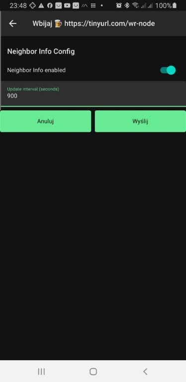 Neighbor Info Config