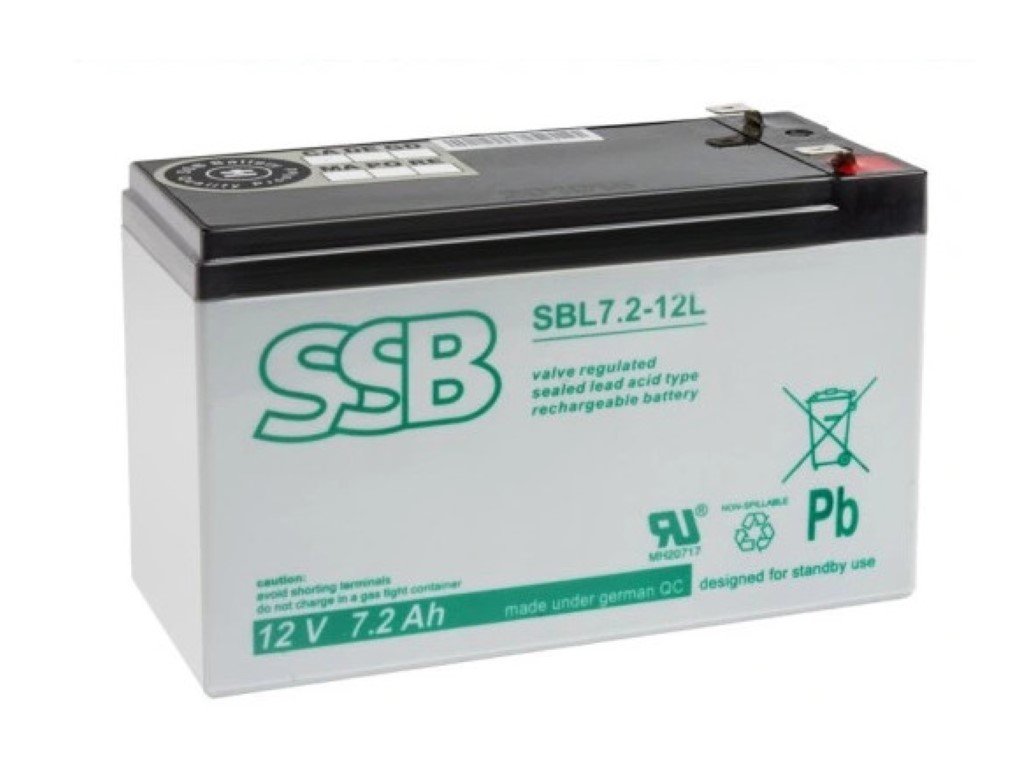 Akumulator SSB 7.2Ah / 12V